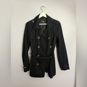 Women's Black Trench Coat (M)